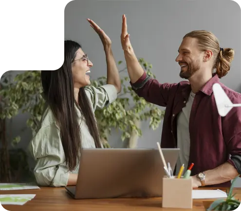 Happy people